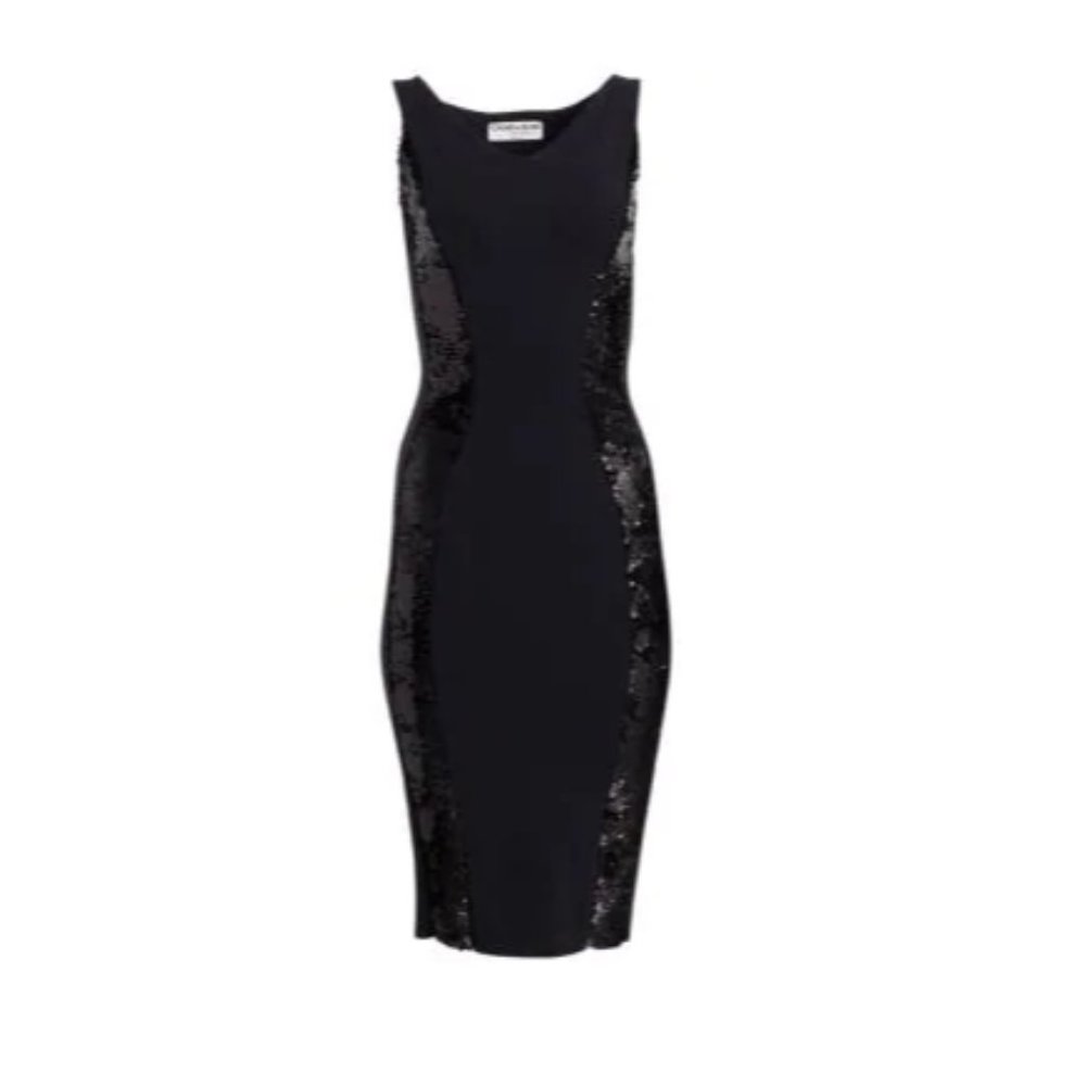 CHIARA BONI LA PETITE ROBE Black Sequin Dress